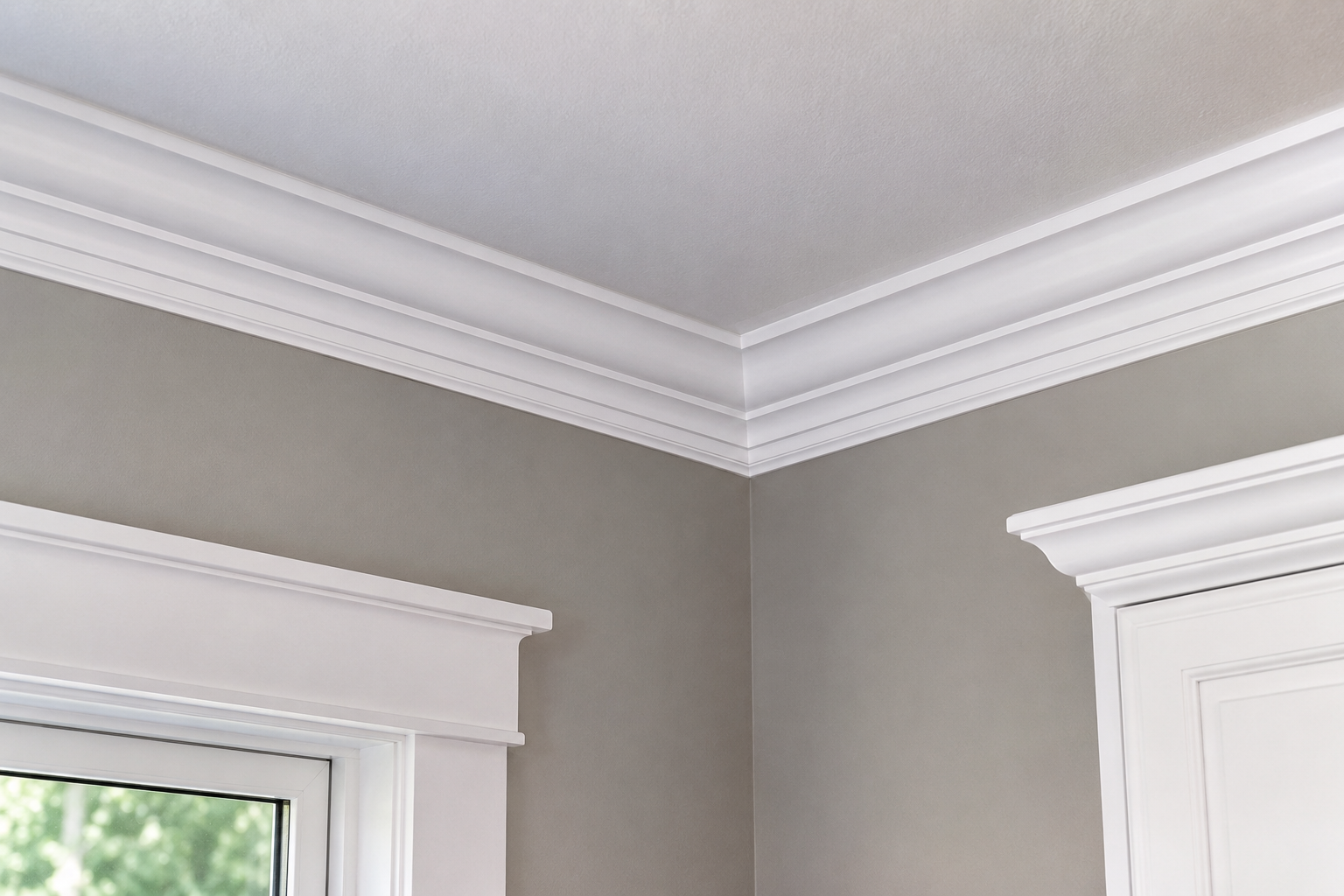 Crown moulding installation in a Toronto home