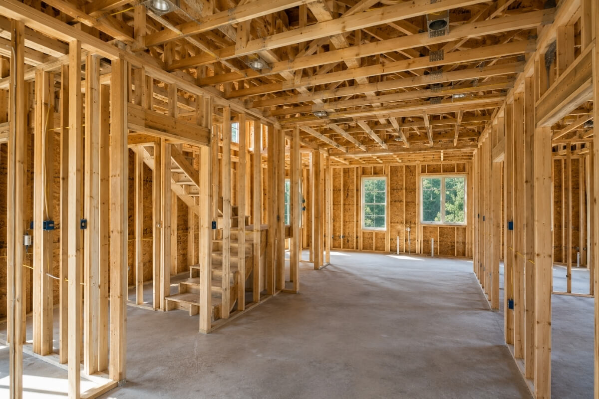 Professional framing by Empire Homes and Renovations