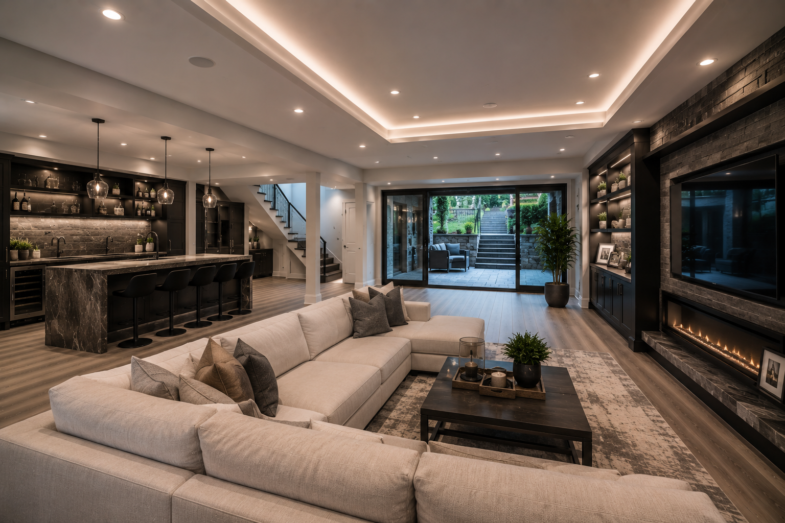 Basement finishing projects