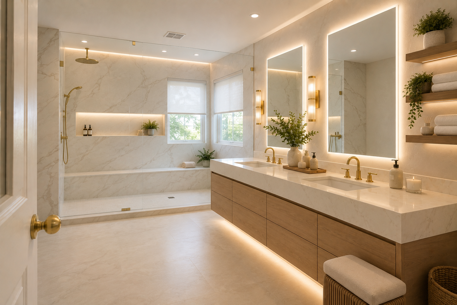 Luxury bathroom tile