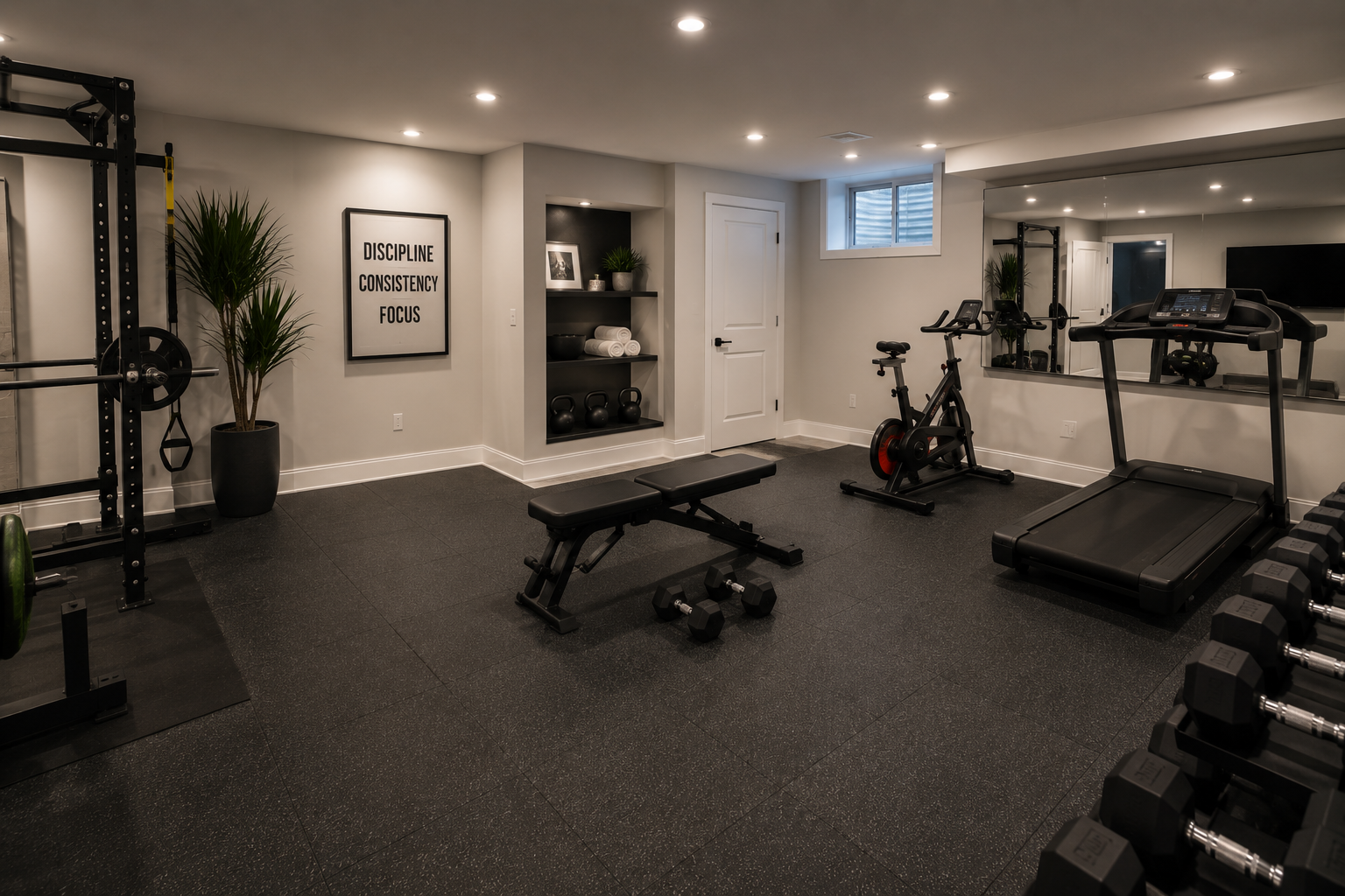 Basement home gym