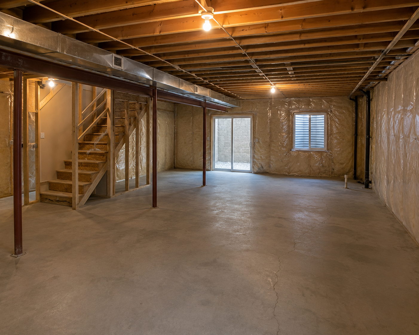Basement before finishing