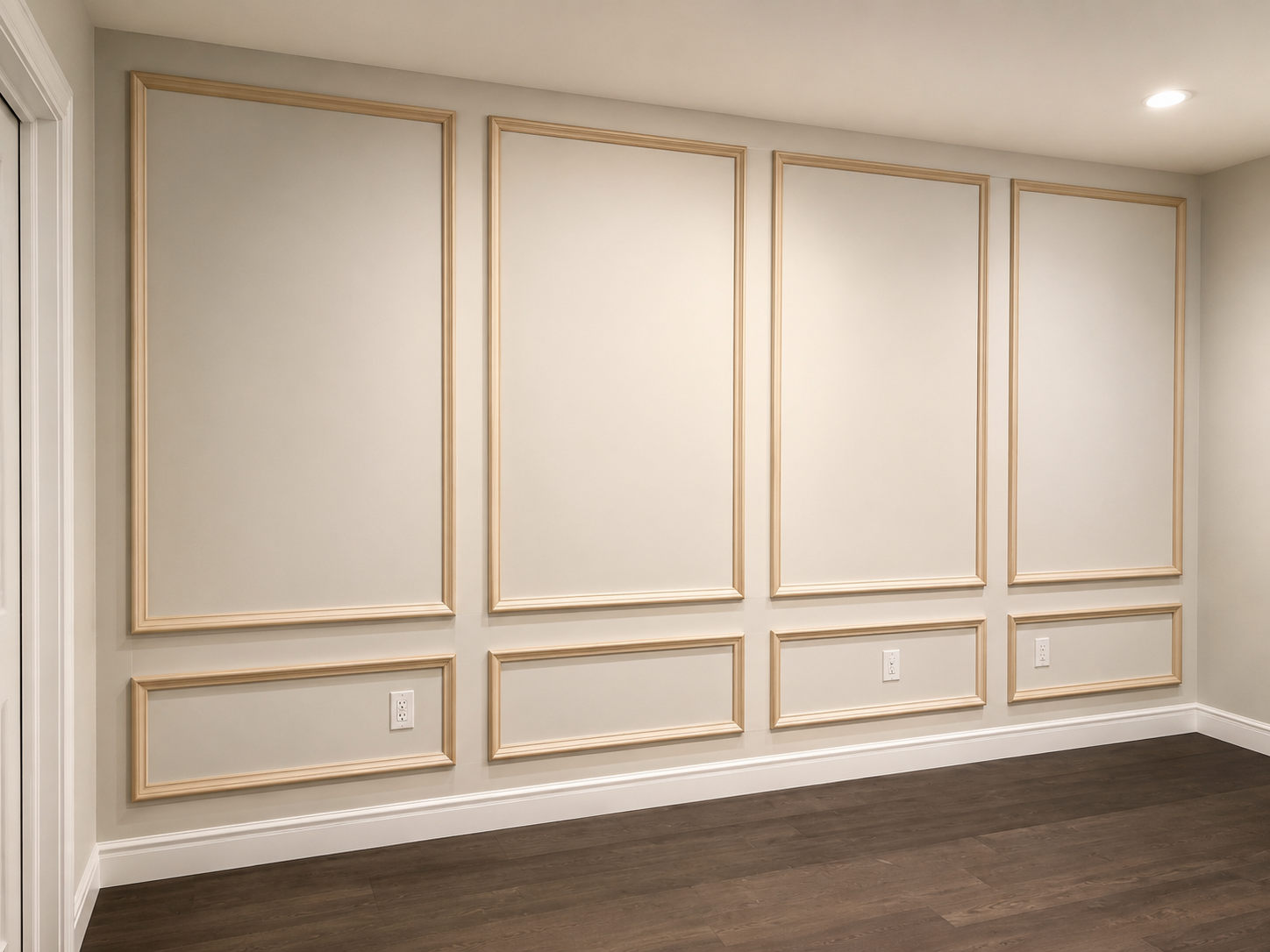 Custom wainscoting and decorative wall panel installation