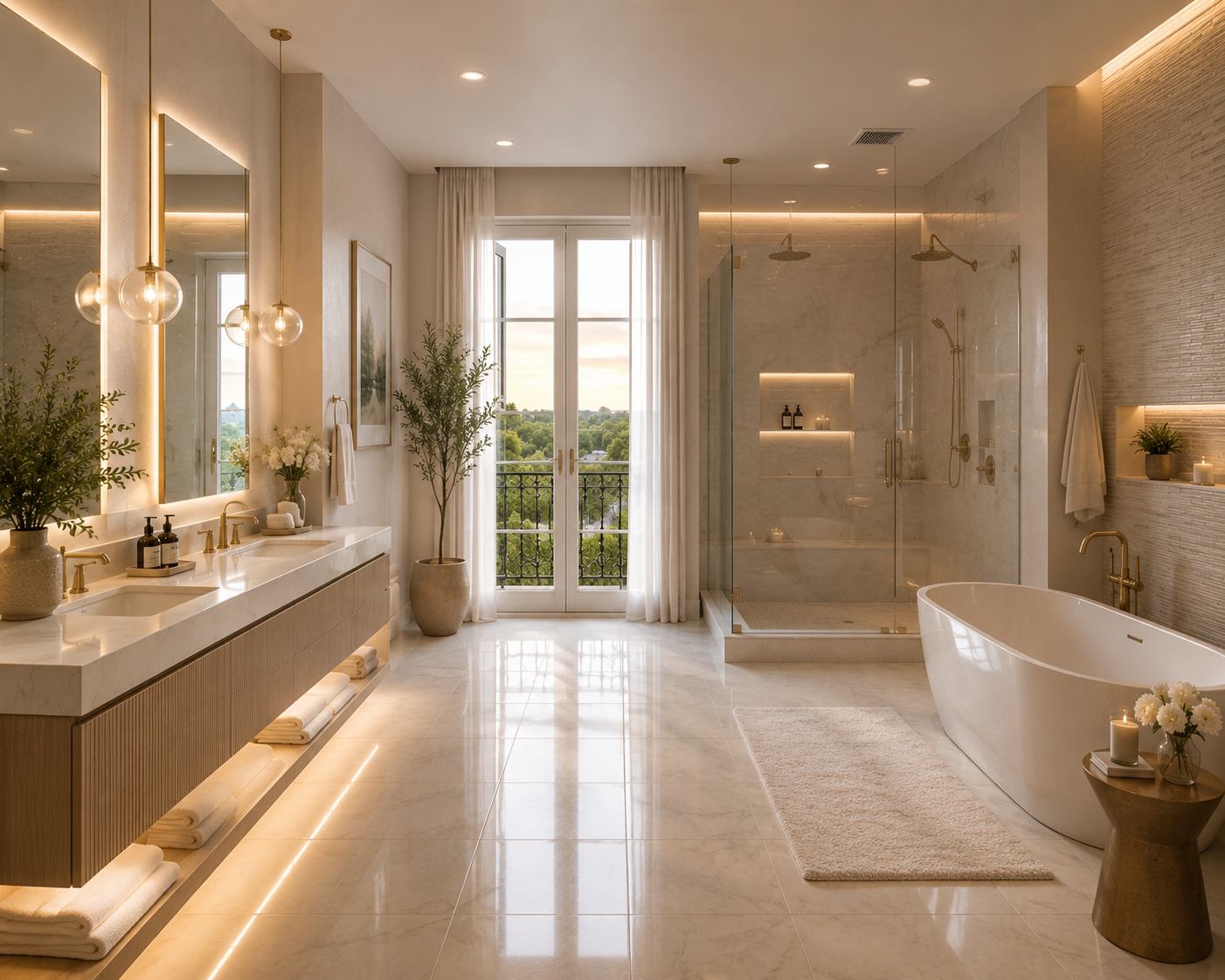 Bathroom plumbing fixtures