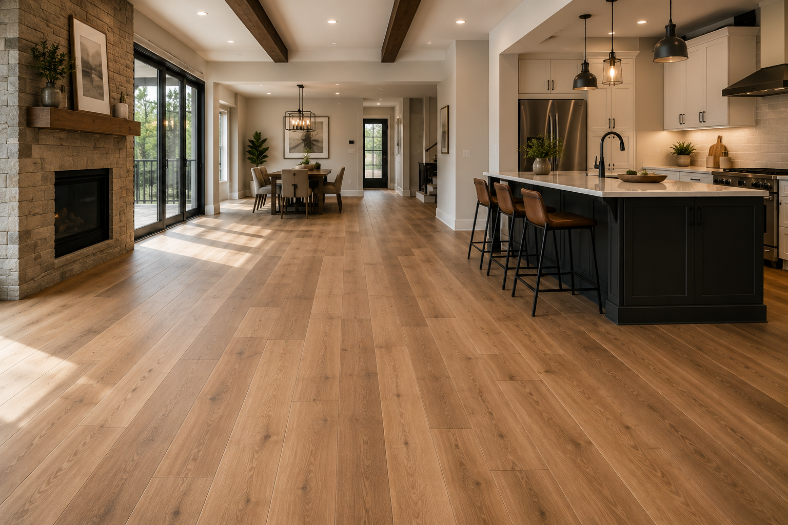 Open concept main floor renovation