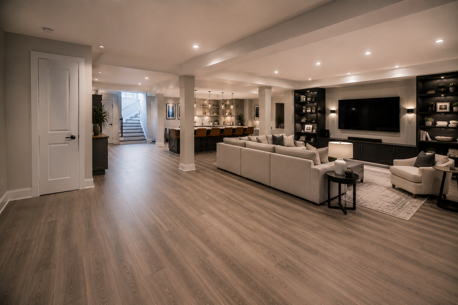 Basement finishing details